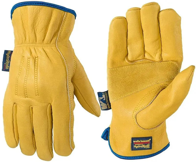 Wells Lamont Men’S Hydrahyde Full Leather Slip-On Work Gloves 1