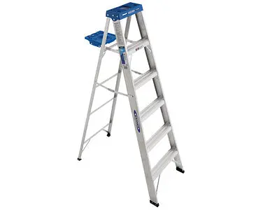 Werner 6Ft Type I Aluminum Step Ladder 366 1