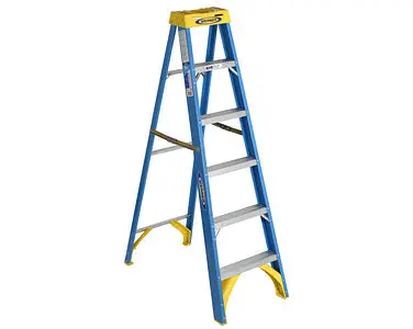 Werner 6Ft Type I Fiberglass Step Ladder 6006 1