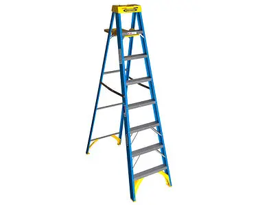 Werner 8Ft Type I Fiberglass Step Ladder 6008 1