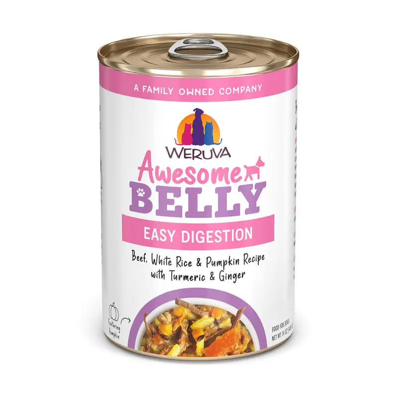 Weruva Awesome Belly Beef, White Rice & Pumpkin Recipe With Turmeric & Ginger In Broth Dog Food 1