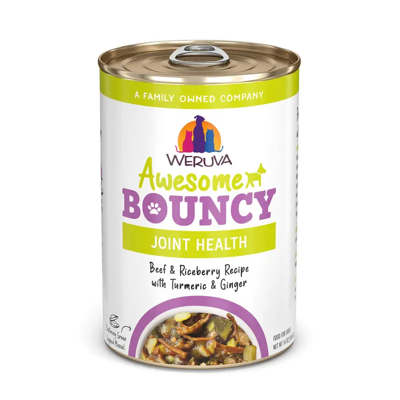 Weruva Awesome Bouncy Beef & Riceberry Recipe With Turmeric & Ginger In Broth Dog Food 1