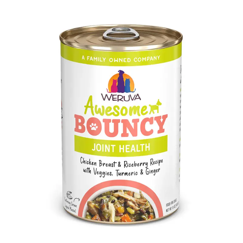 Weruva Awesome Bouncy Chicken Breast & Riceberry Recipe With Veggies, Turmeric & Ginger In Broth Dog Food 1
