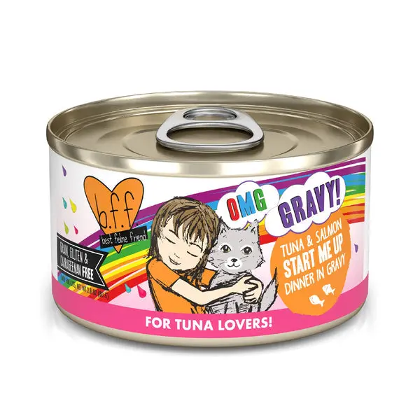 Weruva B.F.F. Omg Start Me Up Tuna & Salmon Dinner In Gravy Wet Cat Food 1