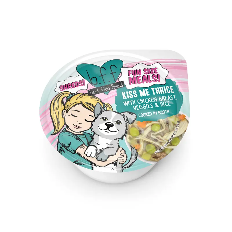 Weruva Bff Fun Size Meals Kiss Me Thrice With Chicken Breast, Veggies & Rice Dog Wet Food 1