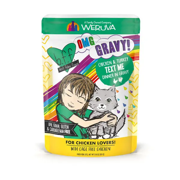 Weruva Bff Omg Gravy Chicken & Turkey Text Me Dinner In Gravy Cat Food 1
