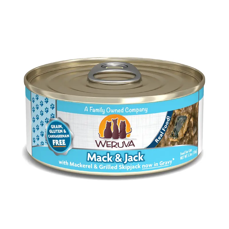 Weruva Mack And Jack With Mackerel And Grilled Skipjack Canned Cat Food 1