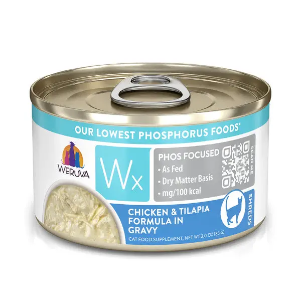 Weruva Wx Phos Focused  Chicken & Tilapia Formula  In Gravy Cat Food 1