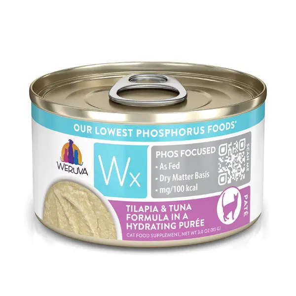 Weruva Wx Phos Focused  Tilapia & Tuna Formula In A Hydrating Purée Cat Food 1