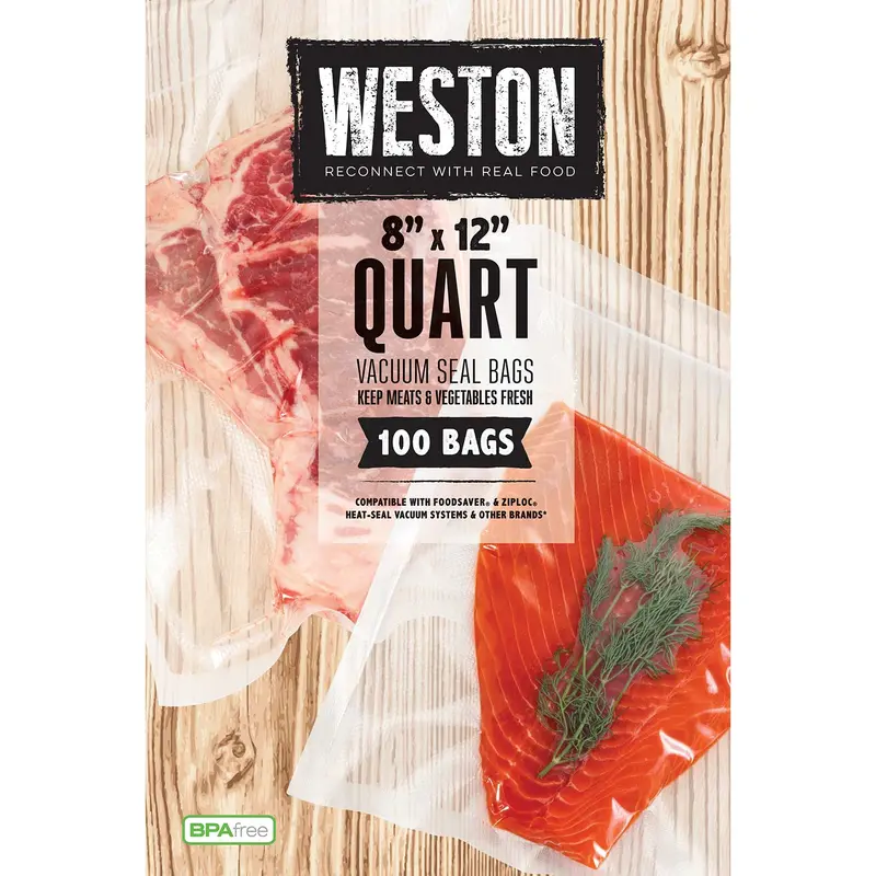 Weston Quart 8 X 12 Vacuum Bags (100 Count) 1