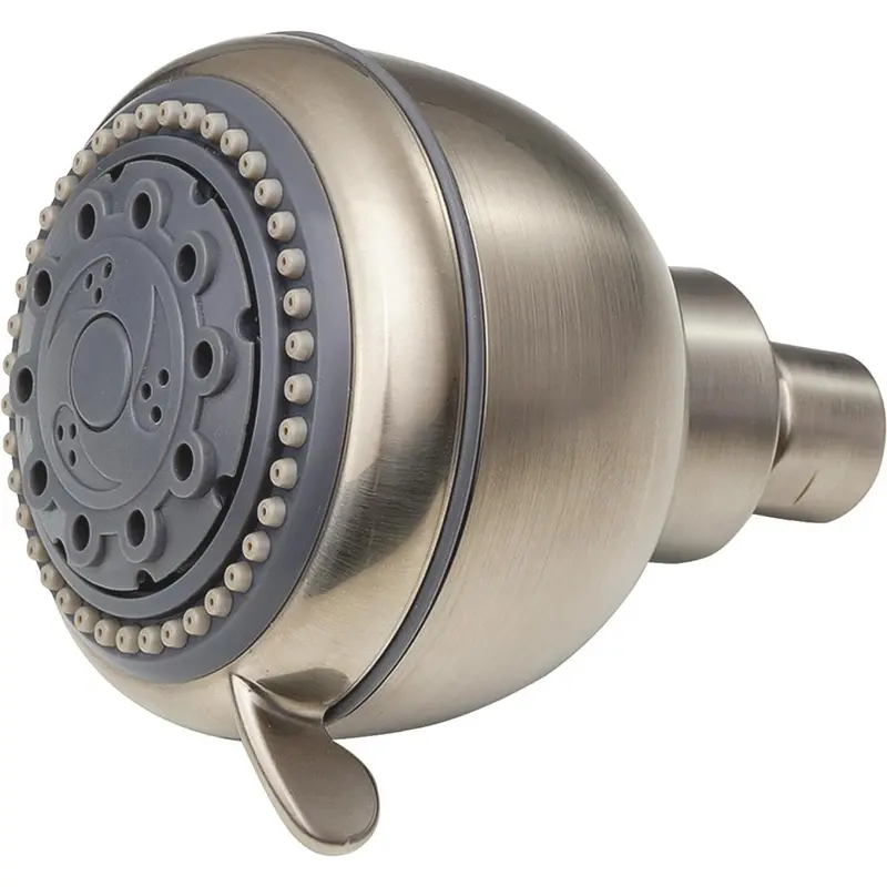 Whedon Champagne Massage 5-Spray 2.5 Gpm Fixed Showerhead, Brushed Nickel 1