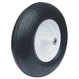 Wheelbarrow Tire, Flat-Free Rib Tread, 4.80/4.00-8-In. 1