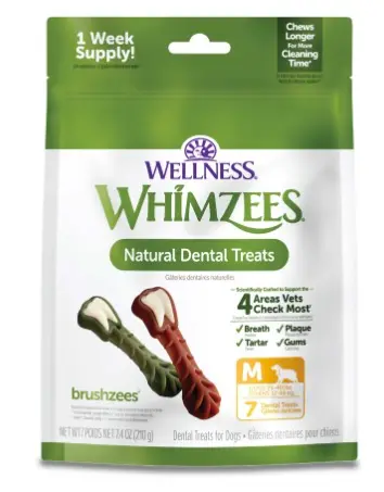 Whimzees Brushzees Dog Dental Treat 1