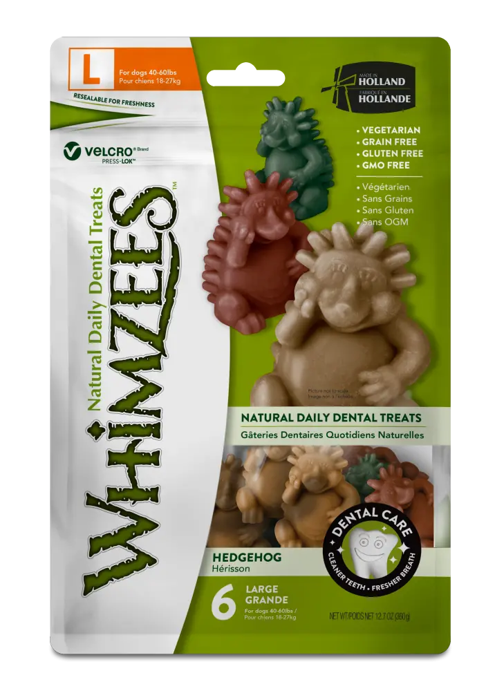 Whimzees Hedgehog Dental Chew Dog Treats 1