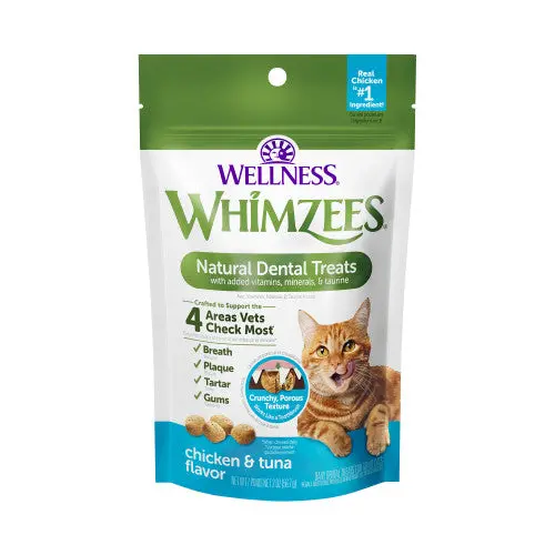 Whimzees Natural Cat Dental Treats Chicken & Tuna Flavor 1
