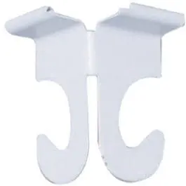 White Ceiling Track Hooks, 2-Pack 1