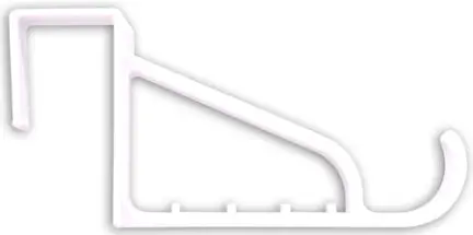 White Plastic Over Doorhook 1