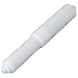 White Plastic Toilet Paper Roller 1