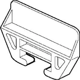 White Polyethelene Drawer Guide 1