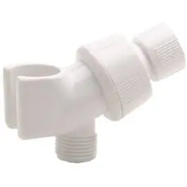 White Replacement Shower Arm Mount 1