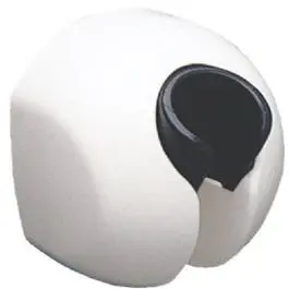 White Shower Wall Screw Or Adhesive Mount 1
