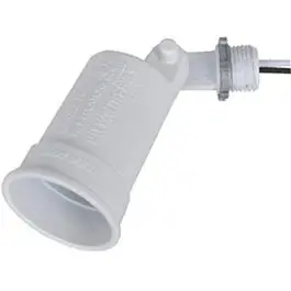 White Weatherproof Porcelain Socket Lampholder 1