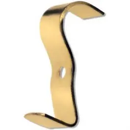 Wide Molding Hook, Brass-Plated, 2-Pc. 1