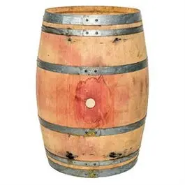 Wine Barrel Wood Planter, Whole Oak 1
