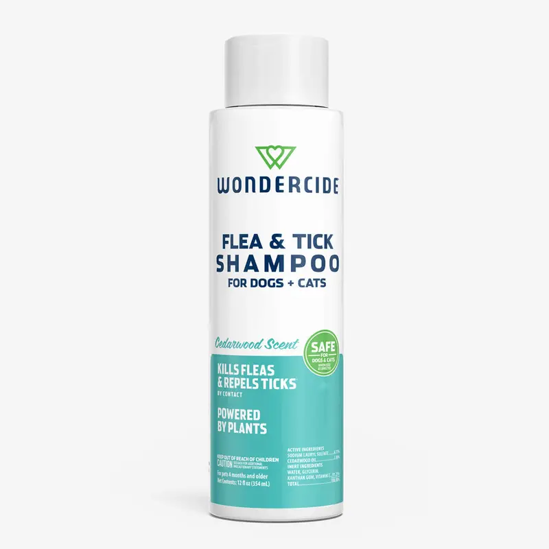 Wondercide Flea & Tick Shampoo For Dogs + Cats With Natural Essential Oils Cedarwood Scent 1