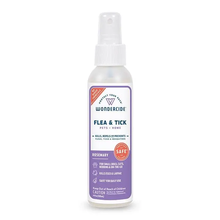 Wondercide Rosemary Flea & Tick Spray For Pets + Home With Natural Essential Oils 1