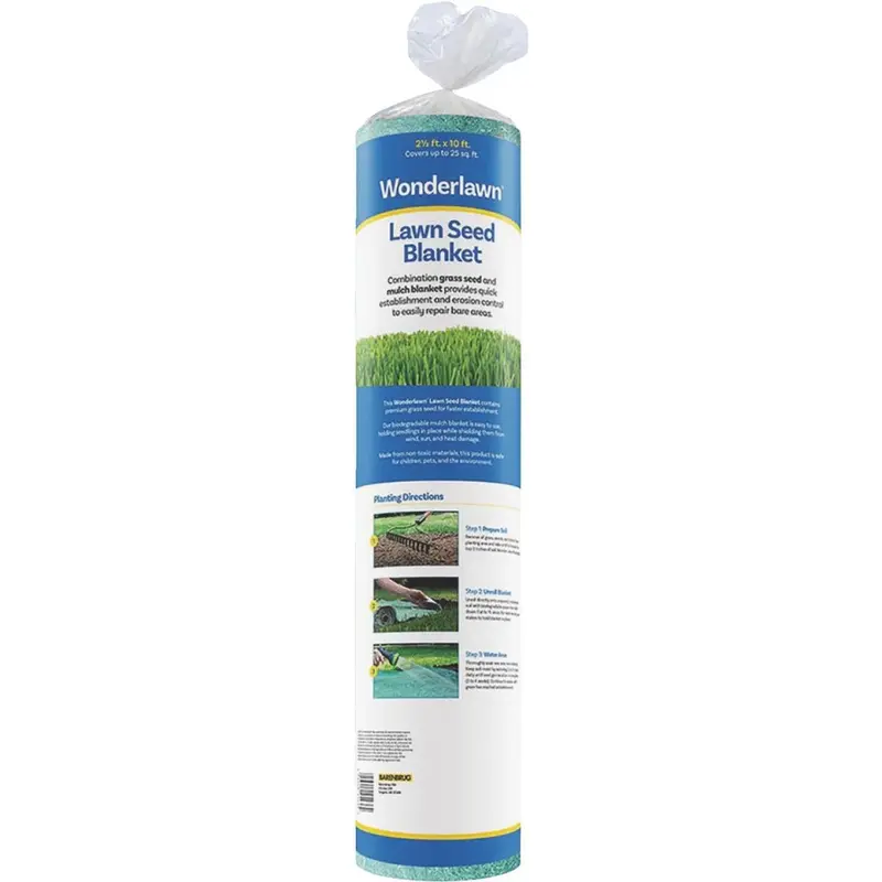 Wonderlawn 25 Sq. Ft. Northern Mix Lawn Seed Blanket Grass Patch & Repair 1