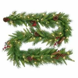Woodland Berry Artificial Garland, 9-Ft. X 10-In. 1