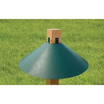 Woodlink 22" Green Wrap Around 4X4 Post Mount Baffle 1