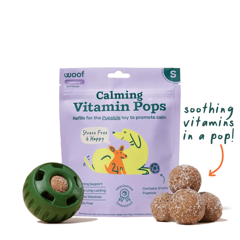 Woof Calming Vitamin Pops Dog Treats 1