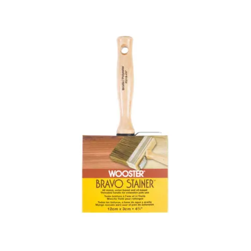 Wooster Brush Bravo Stainer™ Bristle/Poly Brush  4" 1