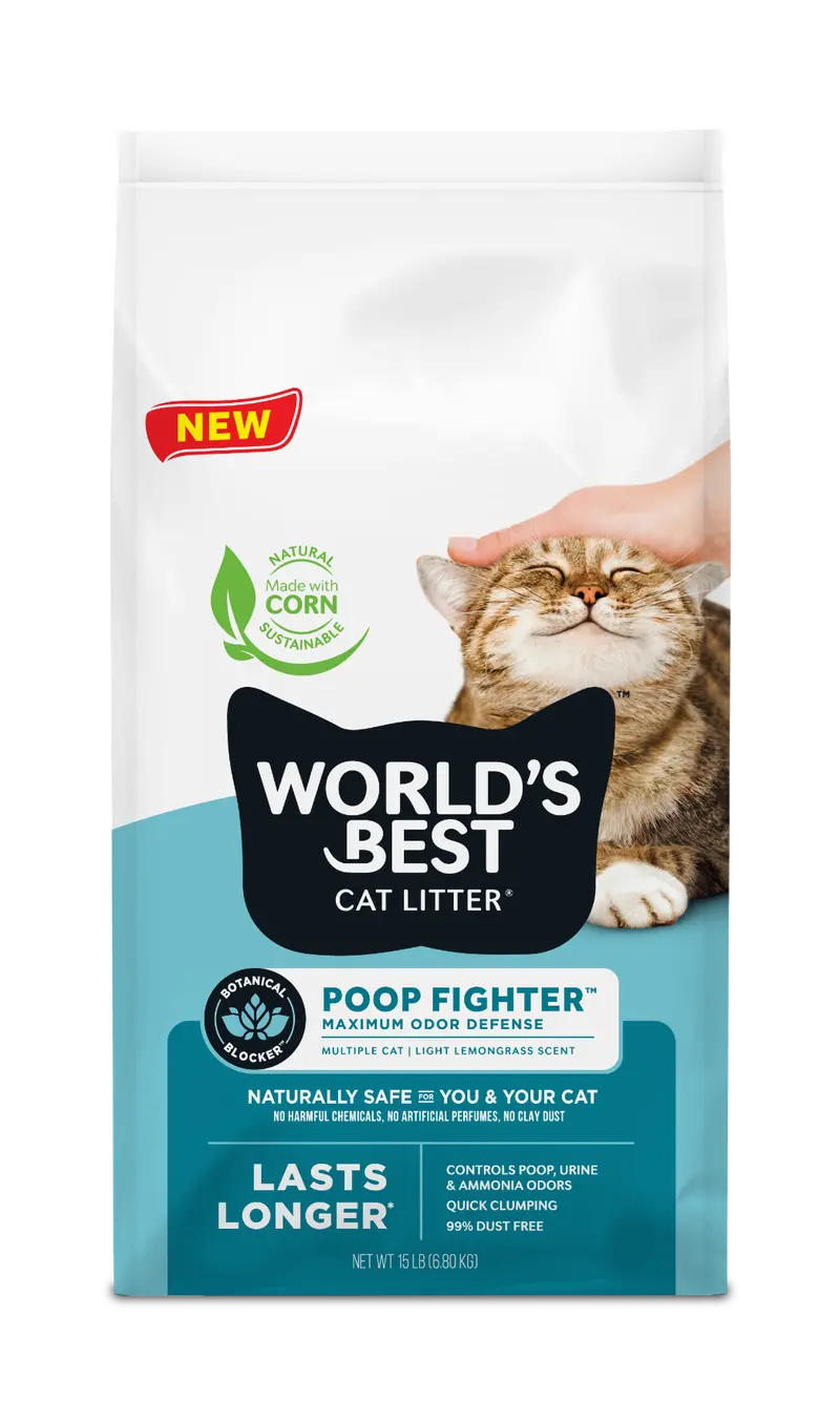 World's Best Poop Fighter Maximum Odor Defense Cat Litter 1