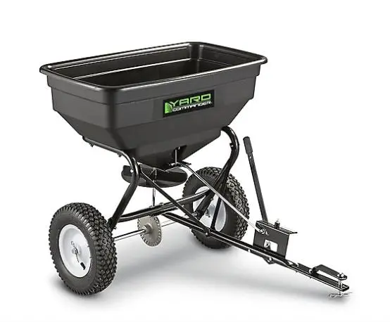 Yard Commander 125 Pound Tow Broadcast Fertilizer Spreader 1