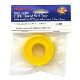 Yellow Gas Line Pipe Thread Seal Tape, 1/2 X 260-In. 1