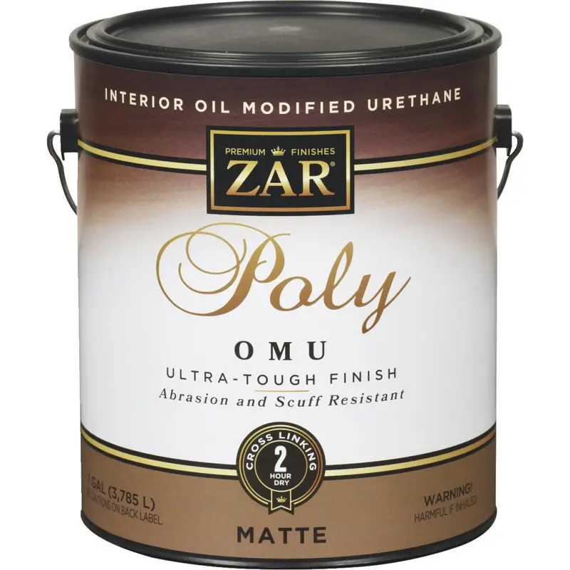 Zar 1 Gal. Interior Oil Modified Urethane Poly Matte Finish 1