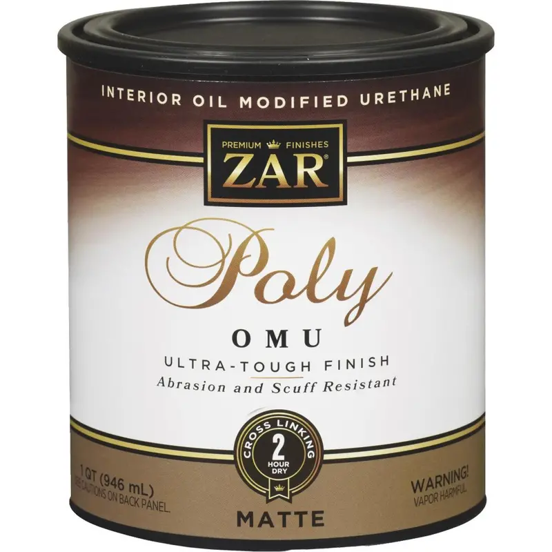 Zar 1 Qt. Interior Oil Modified Urethane Poly Matte Finish 1