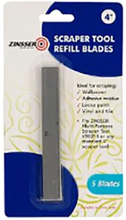Zinsser 4 Scraper Blade Refills 1