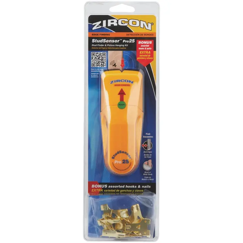Zircon Pro 25 Stud Finder W/Picture Hanging Kit 1