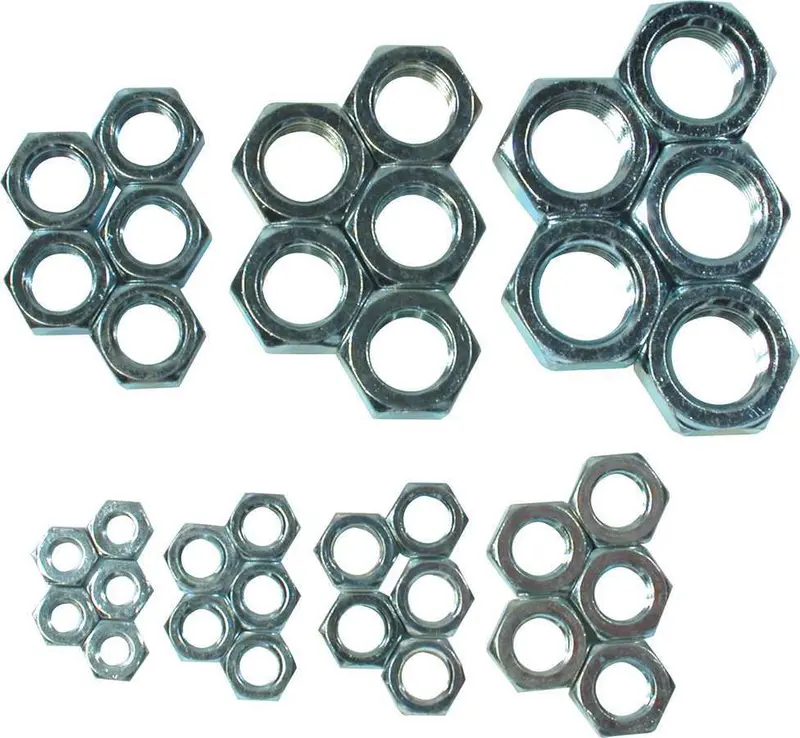 Allstar Performance 18290 Right-Hand Jam Nut Assortment – Precision Steel Hardware 1
