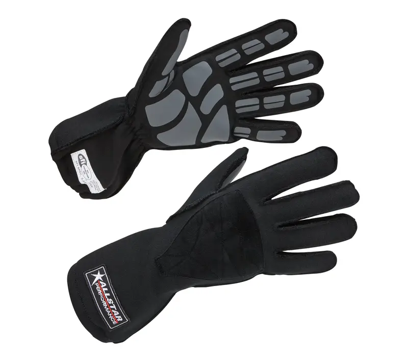 Allstar Performance 916014 Sfi 3.3/5 Certified Driving Gloves – Long-Cuff, Large Size, Fire-Resistant Material 1
