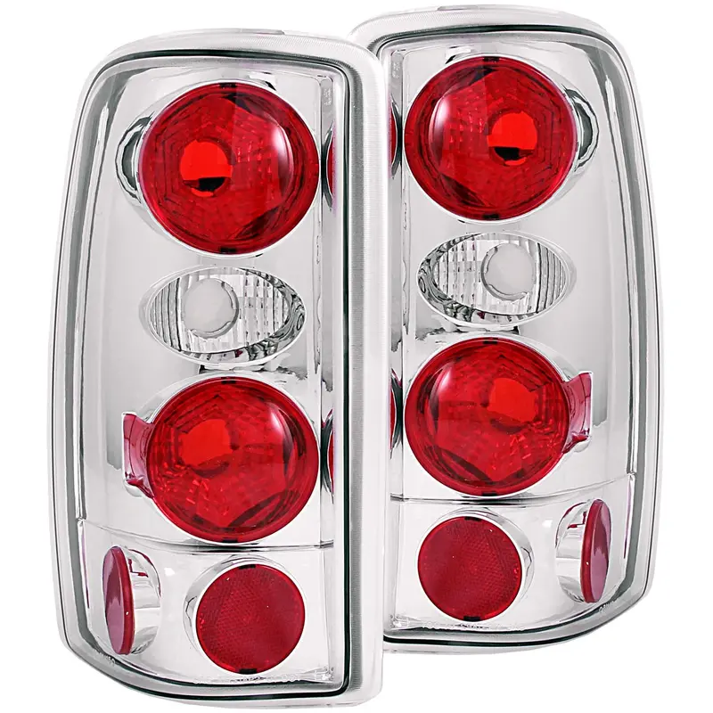 Anzo Usa 211008 Tail Light Assembly – Clear Lens With Chrome Housing, Sold As A Pair 1
