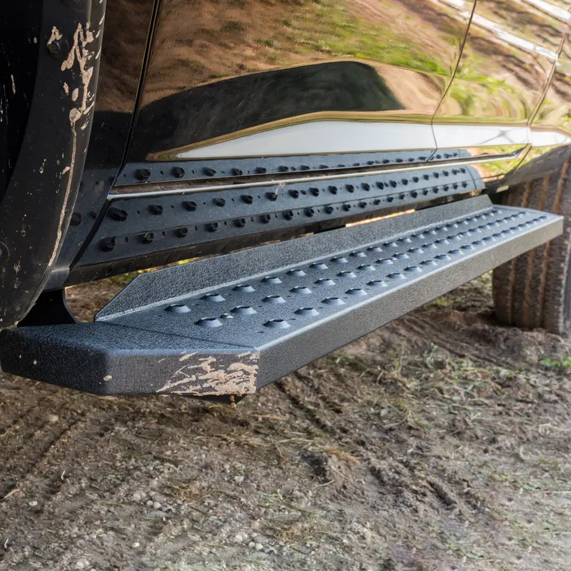 Aries 2055518 Ridgestep Running Boards – 6.5-Inch Wide Black Steel Side Steps For Select Ford F-150 Models 1