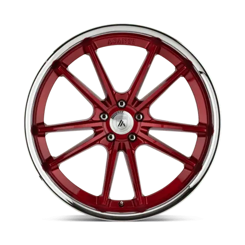 Asanti Ab23 Forged Alloy Wheel – 22×9 Inch, 5×112Mm Bolt Pattern, Candy Red Finish 1
