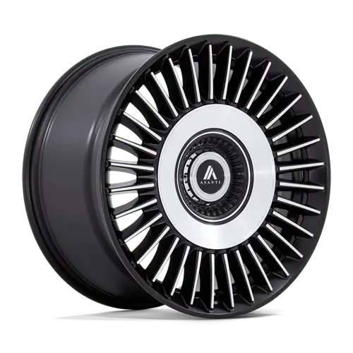 Asanti Black Ab040Md20055938 Ab40 20X10.5 5X112/120 S-Blk Br-Mch-Fc 38Mm 1