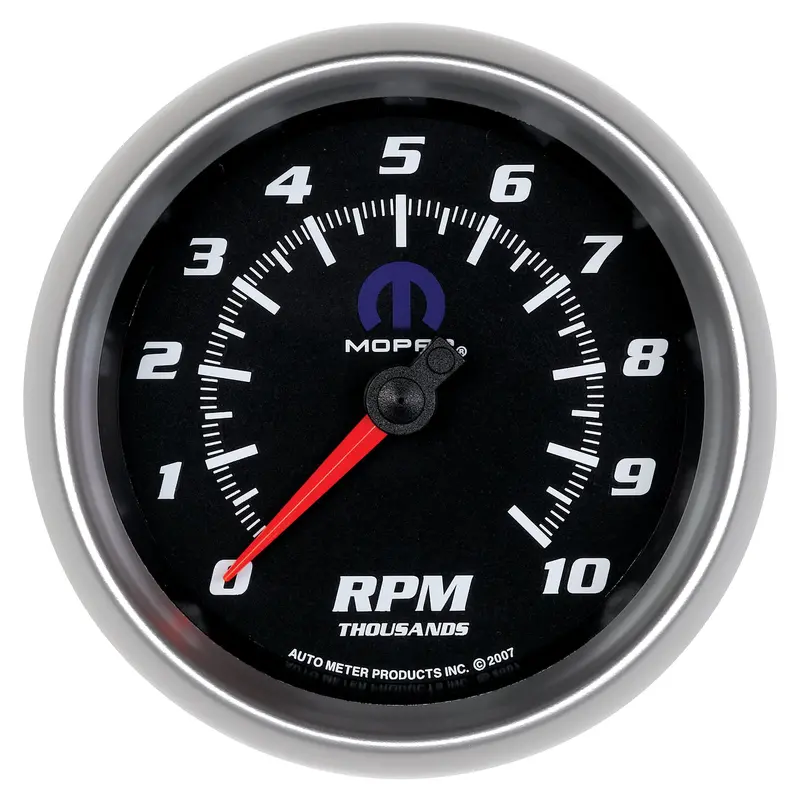 Autometer 880024 Black 3-3/8" In-Dash Tachometer – 10,000 Rpm Range, Mopar-Compatible 1
