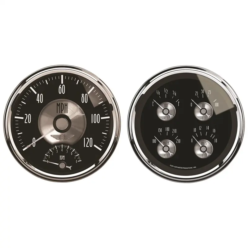 Autometer Prestige Black Diamond Gauge Kit – 5" Quad Cluster With Tach & Speedo (2005) 1